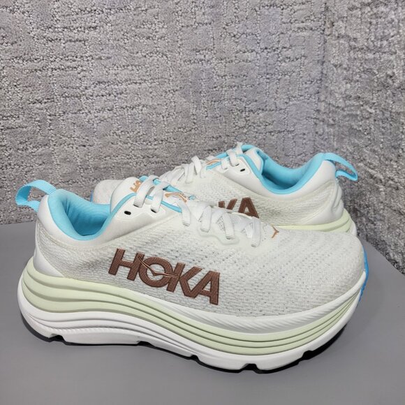 Hoka One One Gaviota 5 Women's Size US 7B Frost Rose Gold Athletic Sneakers. - Picture 12 of 13